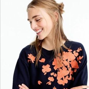 Jcrew floral sweatshirt